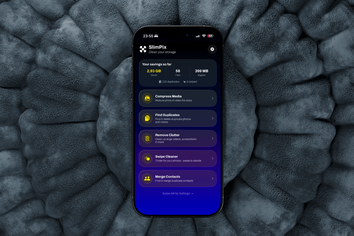 SlimPix - Photo & video compressor for iOS.