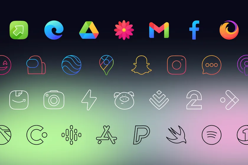 Vera Icon Packs designs in available icon pack editions
