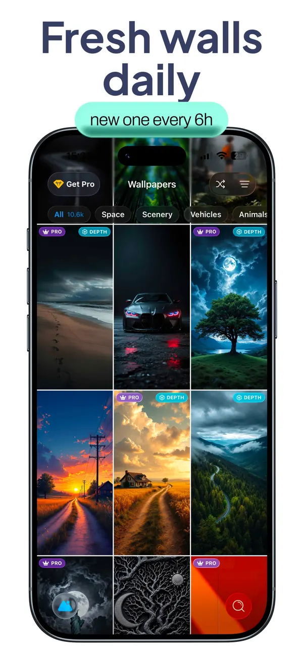 One4Wall wallpaper library with fresh designs added daily